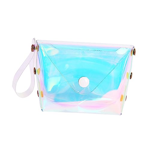 LIFKOME Transparentes Geldbörse USB-Kabel-Organizer Quadratischer Tragbarer Kopfhörerbeutel Hochwertigem Wasserdichtem Material Für Münzen Schlüssel Und Kleingeld Für Schule Und von LIFKOME