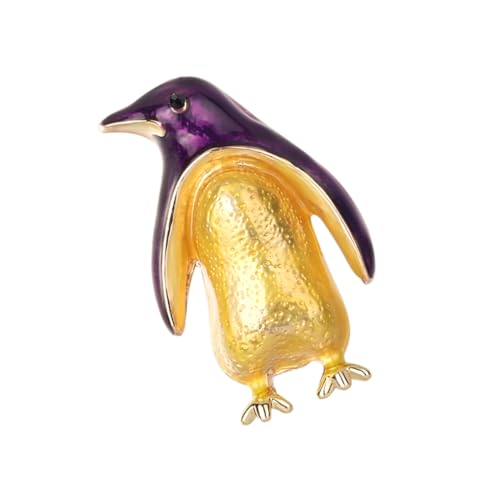 LIFKOME Pinguin-brosche Mit Strass-steinen Pinguin-broschennadeln Aus Legierung Kreative Brosche Für Mädchen Lustige Brosche Für Kleidung Taschen Kragen Schal von LIFKOME