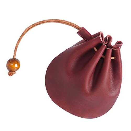 LIFKOME Vintage Münztasche Kleine Geldbörse Wechseltasche Münzbörse Schlüsseltasche Für Münzen Kleingeld Scheine Schlüssel Quittungen Handtasche Rucksack Gepäck Business Reisen Alltag Schu von LIFKOME