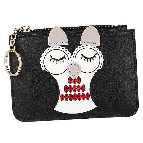 LIFKOME Eulen-geldbörse Mit Schlüsselanhänger Mini Pu- Reißverschluss-münzfach Kleine Brieftasche Für Mädchen Und Damen von LIFKOME