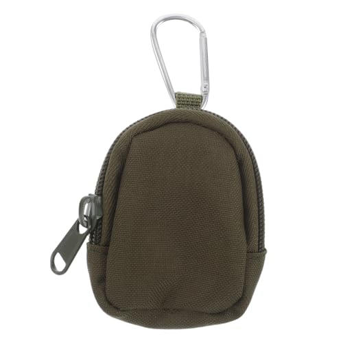 LIFKOME Münztasche Mit Reißverschluss Kleine Geldbörse Aus Strapazierfähigem Oxford-gewebe Schlüsselanhängertasche Mit Verstellbarem Gürtel Für Herren Und Damen Für von LIFKOME