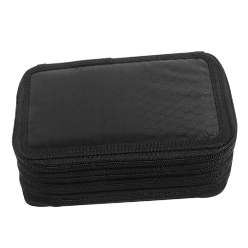 LIFKOME Multilayer Stifteetui Oxford Großer Stauraum für Bleistifte Stifte und Marker Geeignet für Schüler und Künstler Waschbar und Langlebig Federmäppchen mit Reißverschluss von LIFKOME