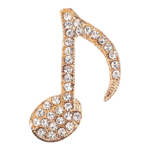 LIFKOME Perlen-musiknoten-brosche Anstecknadel Aus Metall Mit Musikinstrumenten Notenbrosche Anstecknadel Mit Musikmotiven Für Anzüge Hemden Rucksäcke von LIFKOME