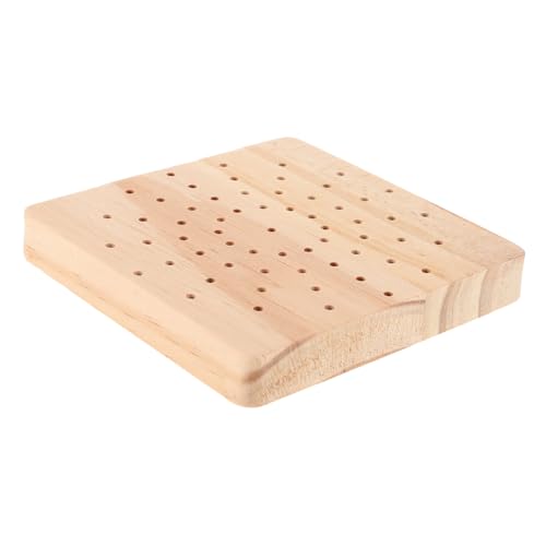 LIFKOME Nagelbohrer Halter aus Holz mit Mehreren Löchern Kompakter Nagelbohrer Organizer für Maniküre und Nageldesign Platzsparende Aufbewahrungsbox für Nagelstudio und Heimgebrauch von LIFKOME