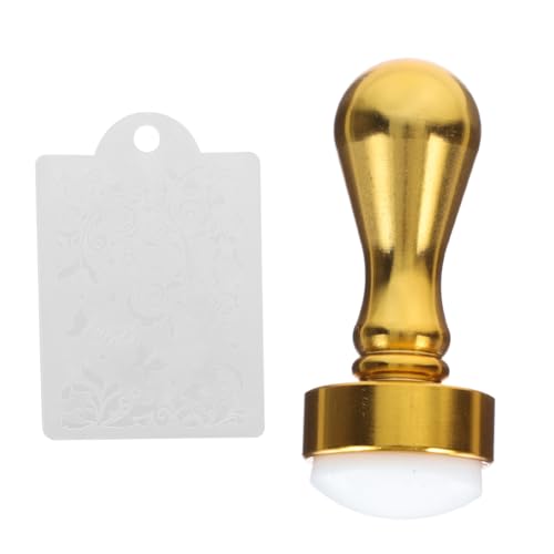 LIFKOME Nagelstempel Metall silikon Kopf Kreativer Maniküre Stamping DIY Tool für Nageldesign Stempel Nagelkunst Salon Maniküre Zubehör in Gold von LIFKOME