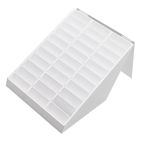 LIFKOME Nail Art Display Box Weiß Maniküre Nagelspitzen Halter Robust Für Nagelstudio Farbkarte Nageldesign Organizer von LIFKOME
