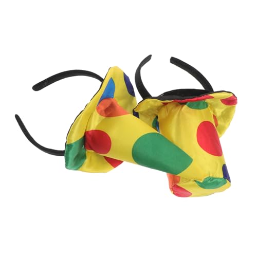 LIFKOME 2stücke Clown Kostüm Kopfbedeckung Lustiger Hut Und Stirnband Für Karneval Halloween Und Geburtstagsfeiern Eyecatching Clown Zubehör Für Erwachsene von LIFKOME