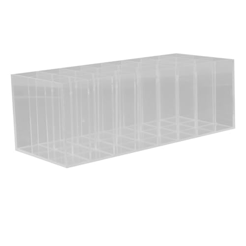 LIFKOME Lippenstifthalter Organizer Box Für Lipgloss Und Lippenstifthalter Transparente Aufbewahrungsbox Mit Slots Für Make-up-organizer Für Schminktische Und Vorratskammern von LIFKOME