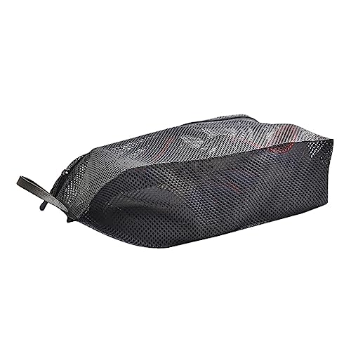 LIFKOME Outdoor Reise Schuhbeutel Atmungsaktive Mesh Tasche Für Schuhe Socken Und Kleidung Praktischer Aufbewahrungsbeutel Für Männer Und Frauen Dunkelgrau von LIFKOME