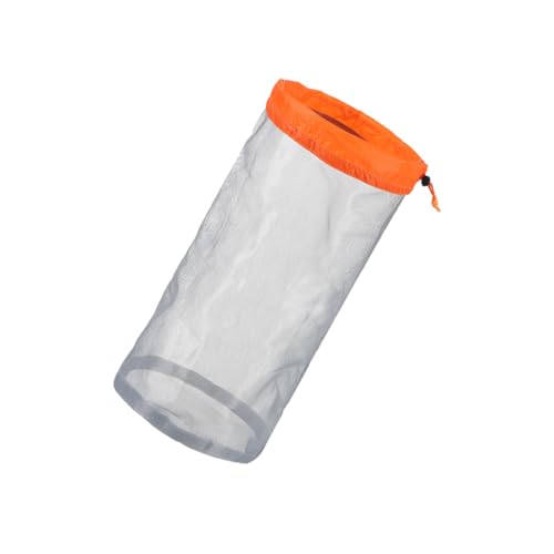 LIFKOME Drawstring Net Bag Für Reise Und Sport Leichte Nylon Mesh Tasche Orange Für Outdoor-aktivitäten Praktisch Für Aufbewahrung Und Organisation von LIFKOME