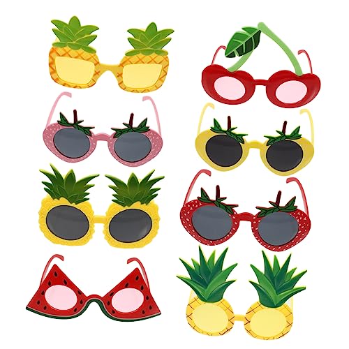 LIFKOME Party Brillen 8 Stück Lustige Brille Neuheit Partybrille Requisiten Maskerade Strand-Sonnenbrillen für Kinder Erwachsene Karneval Fasching Ball Geburtstag Tropische Party von LIFKOME