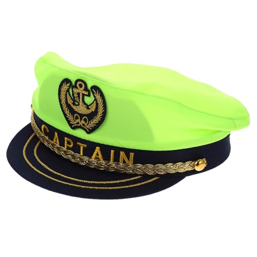 LIFKOME Kapitänsmütze Für Damen Und Herren Matrosenmütze Mit Stickerei Bootshut Für Segelparty Und Cosplay Für Maskerade Und Rollenspiele von LIFKOME