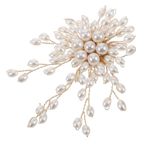LIFKOME Imitation Perle Blumenbrosche Für Damen Stilvolle Schneeflocken Brosche Mit Kristallen Handgefertigter Schmuck Für Kleider Und Schals Vintage Perlenakzente Für Frauen von LIFKOME