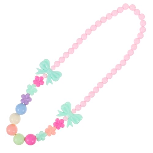 LIFKOME Halsband Perlenkette für Kinder Blumenmädchen Schmuck Kinder Halskette eine Halskette Halsketten Perlenketten für Mädchen Krawatte Korn Zubehör Violett Perlen von LIFKOME