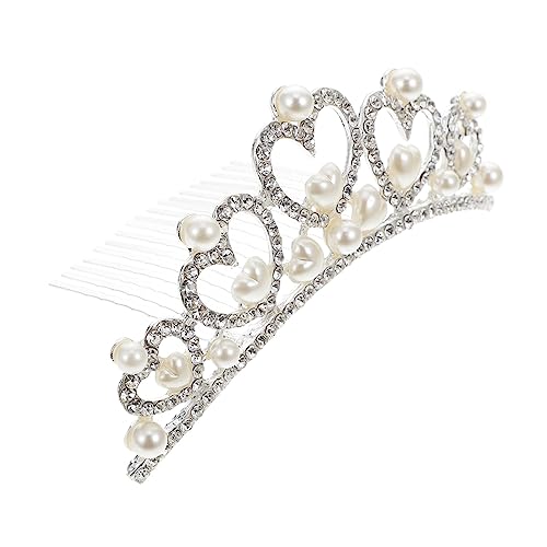 LIFKOME Perlenkrone Brautschmuck Zartes Haaraccessoire für Hochzeit und Party Bezaubernder Haarschmuck für Braut und Blumenmädchen Vielseitiger Kopfschmuck für Festliche Anlässe von LIFKOME