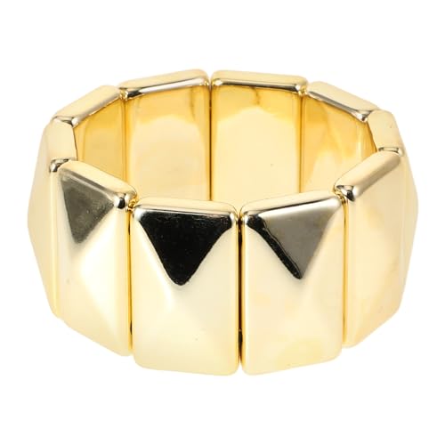 LIFKOME Persönliches Quadratarmband Der Draht Gürtel Schmuck Armbänder Männer Armreif Handkettenarmband Herren Armband Männeraussage Armband Manschettenknopf Für Männer Ccd Golden von LIFKOME