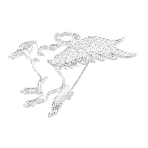 LIFKOME Pferde-Brosche mit Strasssteinen Hohles Sternzeichen-Anstecknadel für Damen und Herren Unisex Chinesisches Neujahrs-Accessoire Vielseitiger Dekorativer Pferde-Anstecker für Jacken von LIFKOME