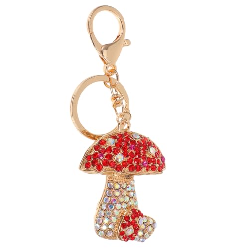 LIFKOME Sparkling Mushroom Schlüsselanhänger Charm Mit Strass-Akzenten Süßer Handtaschen- Für Mädchen Vielseitig Einsetzbar Für Schlüssel Und Rucksäcke Einzigartiges Für von LIFKOME