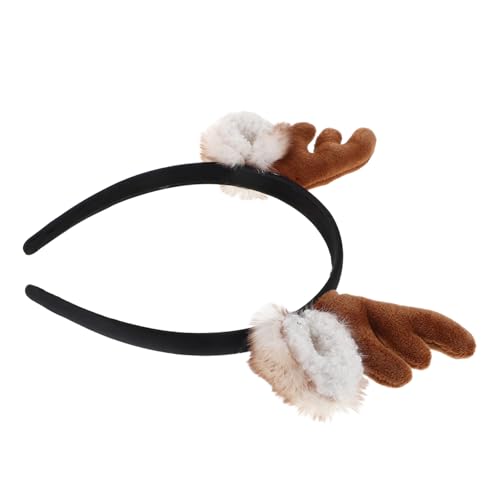 LIFKOME Geweih-stirnband Aus Plüsch Mit Hirschohren-design Für Damen Als Kostüm-kopfbedeckung Für Halloween Weihnachten Partys Und Cosplay-anlässe von LIFKOME