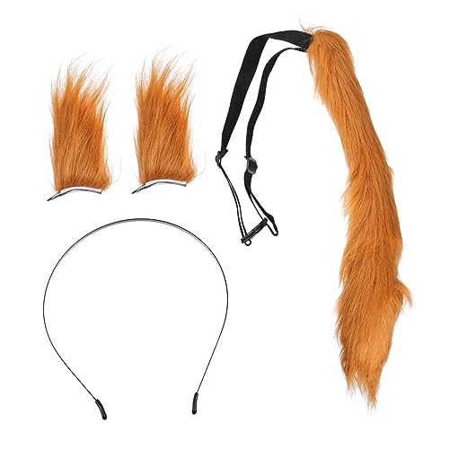 LIFKOME 1satz Furry Cosplay Ohren Und Simulierte Tier-plüsch Haarschmuck Für Erwachsene Für Kostümpartys Und Halloween-dekoration von LIFKOME