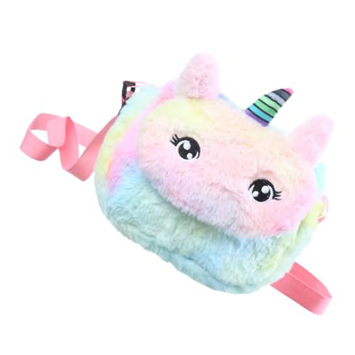 LIFKOME Plüsch Umhängetasche Kaninchenmotiv Crossbody Bag Kuscheliges Design Niedliche Schultertasche Mädchen Cartoon Stil Kleine Tragbare Tasche von LIFKOME