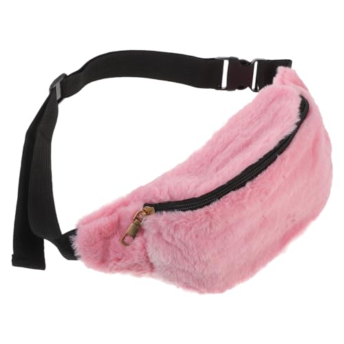 LIFKOME Plüsch-hüfttasche Für Damen Bunte Umhängetasche Tragbar Leicht Für Herbst Und Winter Platz Für Schlüssel Brillen Und Mehr von LIFKOME