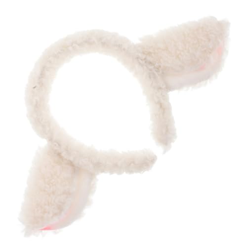 LIFKOME Plüsch-haarreifen Mit Schafsohren Süße Kopfbedeckung Mit Lammohren Haarschmuck Mit Tiermotiven Haarreifen Mit Lammohren Dekoratives Stirnband Mit Lampenohren von LIFKOME