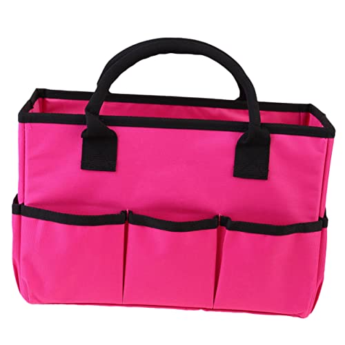 LIFKOME Praktische Kosmetiktasche Multifunktionale Aufbewahrungstasche für Gartenwerkzeuge und Alltagsgegenstände Robustes Leichtes Material Vielseitiger Organizer in Rosa für Zuhause und von LIFKOME