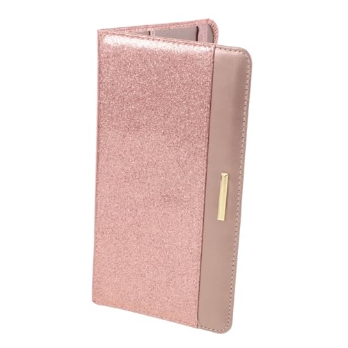 LIFKOME Pu Wallet Für Damen Geräumige Reisekartenhalterung Stilvoller Reisepass-Organizer Roségold Für Reiseunterlagen Und Dokumente von LIFKOME