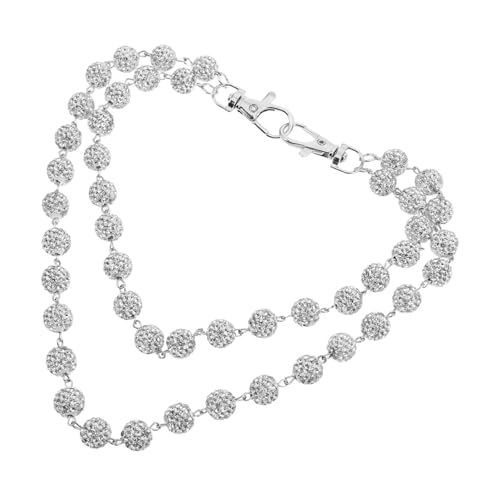 LIFKOME Punk Pocket Chain mit Funkelnden Strasssteinen Mehrlagige Metall Hosenkette für Herren Stylische Gürtelkette für Jeans Hip Hop Accessoire für Alltag Party und Streetwear von LIFKOME