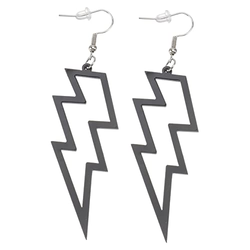 LIFKOME Punk Stil Ohrstecker Damen Einzigartige Blitzform Ohrschmuck Kreative Fluoreszierende Harz Ohrringe Modisches Accessoire für Party und Alltag von LIFKOME