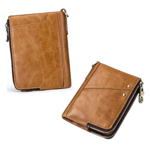 LIFKOME RFID Schutz Herren Geldbörse Wallet mit Münzfach aus Khakifarbenem Echtleder Dünner Multifunktionaler Kreditkartenhalter und Münzgeldbörse Kompakte Clutch für Männer LIFKOME RFID Schutz Herren Geldbörse Wallet mit Münzfach aus Khakifarbenem Echtleder Dünner Multifunktionaler Kreditkartenhalter und Münzgeldbörse Kompakte Clutch für Männer von LIFKOME