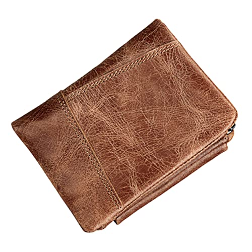 LIFKOME Elegante Dreifach Faltbare Herren-geldbörse Mit Reißverschluss Und Kreditkartenetui Für Herrenmode von LIFKOME