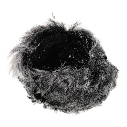 LIFKOME Realistische Oma-perücke Kurzes Graues Haar Wiederverwendbare Perücke Für Damen Für Die Bühnenperformance Der Weihnachtsmannparty von LIFKOME