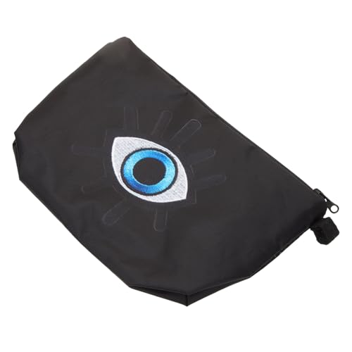 LIFKOME Reise Kosmetiktasche mit Reißverschluss Evil Eye Design Tragbare Makeup Tasche für Damen Multifunktionaler Organizer für Kosmetik Toilettenartikel Stifte und Reiseaccessoires von LIFKOME