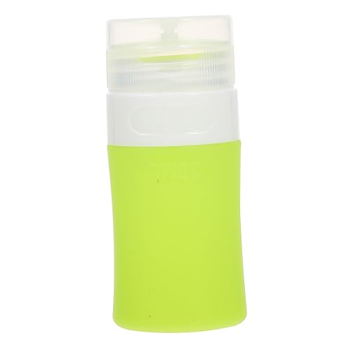 LIFKOME Reiseflasche Silikon Auslaufsicher Shampoo Behälter Quetschbar Kompakt Leicht für Lotion Duschgel Makeup Entferner zum Befüllen Reisegröße Grün von LIFKOME