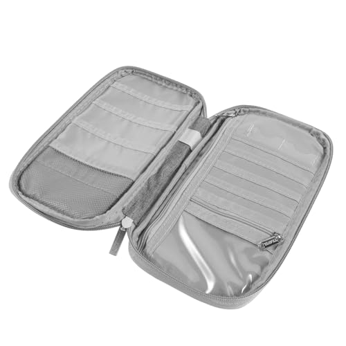 LIFKOME Reisepass-Aufbewahrungstasche Kartenetui Reisebrieftasche Tragbarer Reisepasshalter Reisepass-Organizer Dokumententasche Reisenutz Alltagsbegleiter Geschenkidee Mehrzwecktasche von LIFKOME