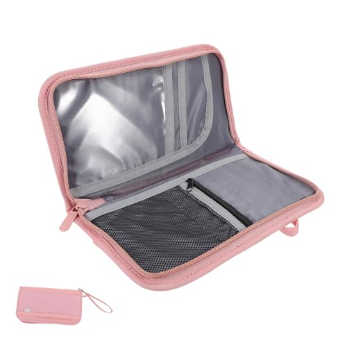 LIFKOME Reisepasshalter mit RFID Schutz Kompakter und Leichter Reise Organizer für Dokumente Multifunktionale Travel Wallet für Damen und Herren Sicherer Aufbewahrungsbeutel für Reisepässe von LIFKOME