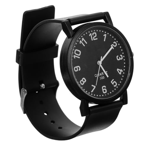 LIFKOME Vintage Quarzuhr für Studenten Unisex Schwarz Silikonband Sportuhr für Kinder und von LIFKOME