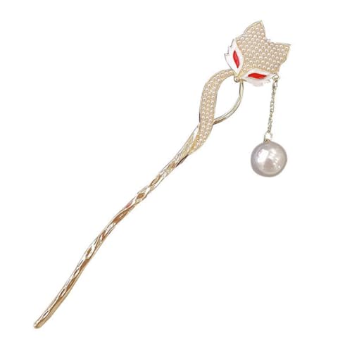 LIFKOME Retro Haarschmuck Frauen Haarnadel Metall Haarforke mit Fuchsmotiv Vintage Haarschmuck für Dutt und Zöpfe Chinesischer Stil Hochzeits accessoire von LIFKOME