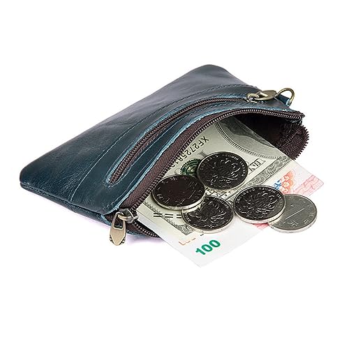 LIFKOME Herren High-end Leder Kompakte Geldbörse Business/Student/Personal Reißverschluss Geldbeutel Handtasche von LIFKOME