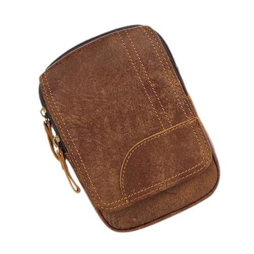 LIFKOME Hüfttasche Outdoor Handy Tasche Multifunktionale Gürteltasche Für Männer Und Frauen Einfache Stil Braune Aufbewahrungstasche Für Reisen Und Sport von LIFKOME