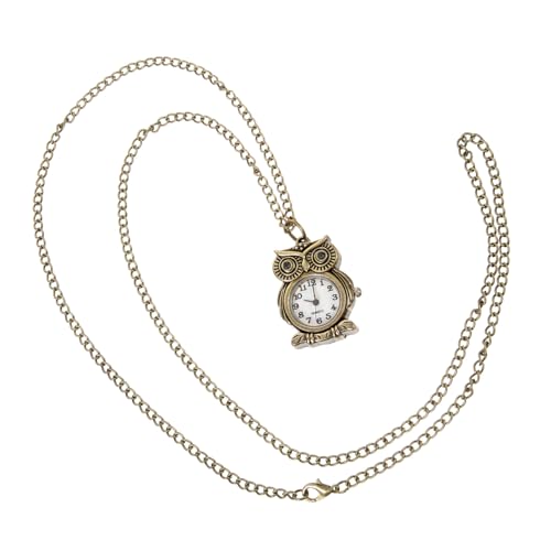 LIFKOME Vintage Taschenuhr Im Eulen-Design Retro Unisex Kettenuhr Für Damen Und Herren Geschenkidee Für Anlässe Wie Weihnachten Hochzeiten Und Geburtstagsfeiern Quarzwerk Für Präzise von LIFKOME
