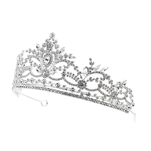 LIFKOME Rhinestone Braut Tiara für Mädchen Haarband mit Funkelnden Kristallen Langlebige Brautkrone Komfortabel und Einfach zu Tragen Perfektes für Hochzeit und Festliche Anlässe von LIFKOME