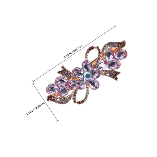LIFKOME Rhinestone Haarklammer Metall Damen Haarspange mit Strasssteinen Elegant für Halb pferdeschwanz und Hochzeitsfrisuren Robust Rostfrei Modischer Haarschmuck für Frauen und Mädchen von LIFKOME