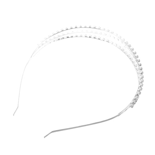 LIFKOME Rhinestone Haarschmuck Haarreif Damen Hochzeit Kopfschmuck Braut Schmuck Silberfarben Leicht Eleganter Haarschmuck für Frauen Festliche Anlässe von LIFKOME