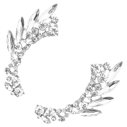 LIFKOME Rhinestone Ohrclips Damen Schmuck Ohrmanschette Strass Ohrklemme Leicht Elegant Modisch Für Frauen Teenager von LIFKOME
