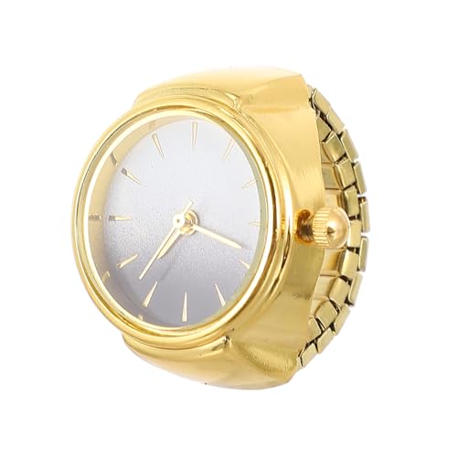 LIFKOME Quarz-fingeruhr Aus Zinklegierung Elastischer Fingerring Mit Uhr Lässige Modische Ringuhr Praktisches Und Dekoratives Zubehör Für Tägliche Nutzung Und Partys von LIFKOME