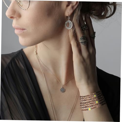 LIFKOME Robustes Holzarmband Perlen Buddha Schmuck Frauen Herren Ethno stil Tragbar Dekoratives Gebetsarmband für Alltag und Festival von LIFKOME