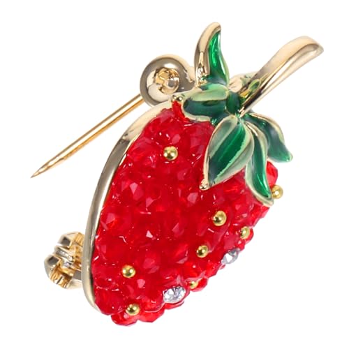 LIFKOME Rote funkelnde Erdbeer Brosche Damen Anstecknadel Obstmotiv Minimalistischer Schmuck für Alltag Festliche Kleidung Accessoire für Frauen und Mädchen LIFKOME Rote funkelnde Erdbeer Brosche Damen Anstecknadel Obstmotiv Minimalistischer Schmuck für Alltag Festliche Kleidung Accessoire für Frauen und Mädchen von LIFKOME